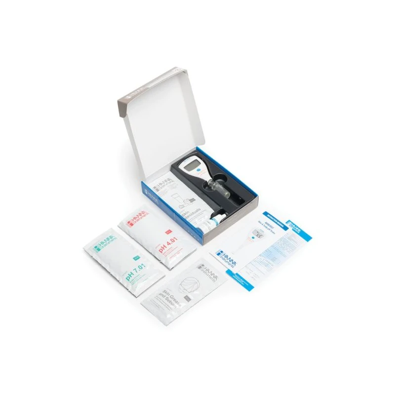 Hanna HI981037 Skin and Scalp pH Tester ±0.05 pH Accuracy | EnvMart