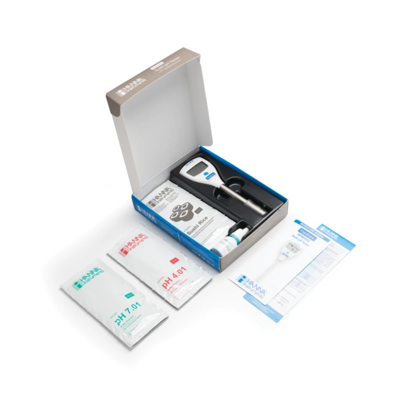 Hanna Instruments HI981035 Sushi pH Tester Flat Tip, 0.01 pH Resolution, Waterproof | EnvMart