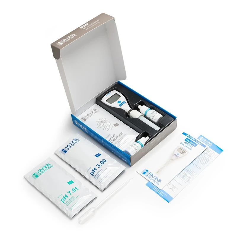 HI981033 Foodcare Wine pH Tester, 0.01 pH Resolution, ±0.05 pH Accuracy | EnvMart