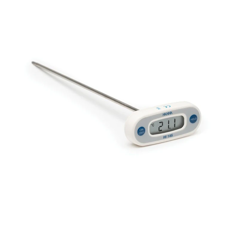 Hanna Instruments HI145-20 T-Shaped Digital Thermometer, Stainless Steel Probe, CAL Check, 300mm | EnvMart