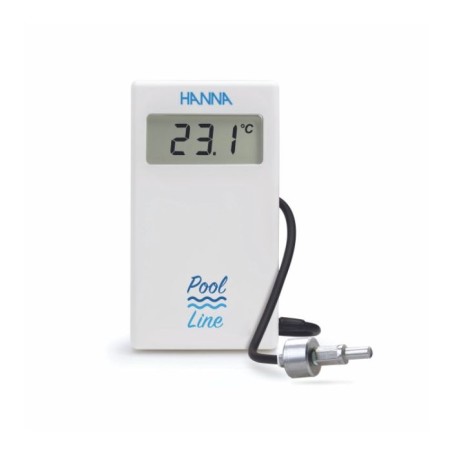 Hanna HI985394 Pool Line Digital Thermometer | Weighted Probe, IP65, Swimming Pool & Spa | EnvMart