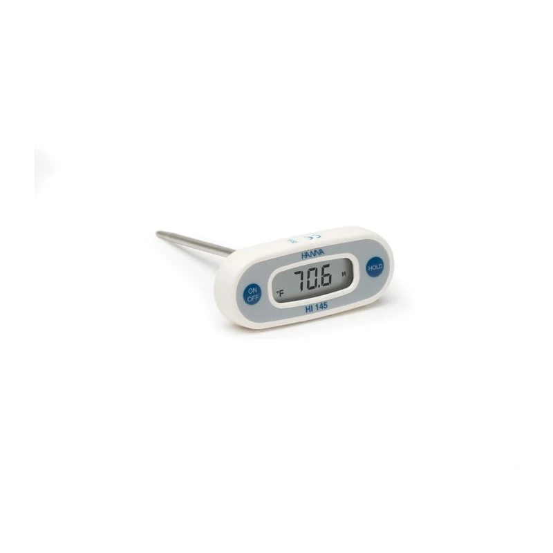 HI145-01 T-Shaped Fahrenheit Digital Thermometer, AISI 316 Stainless Steel Probe, 125mm, HACCP | EnvMart