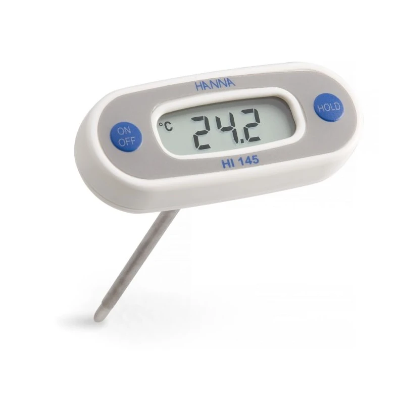 Hanna HI145-00 Digital T-Shaped Celsius Thermometer, 125mm Probe, High Accuracy, HACCP | EnvMart