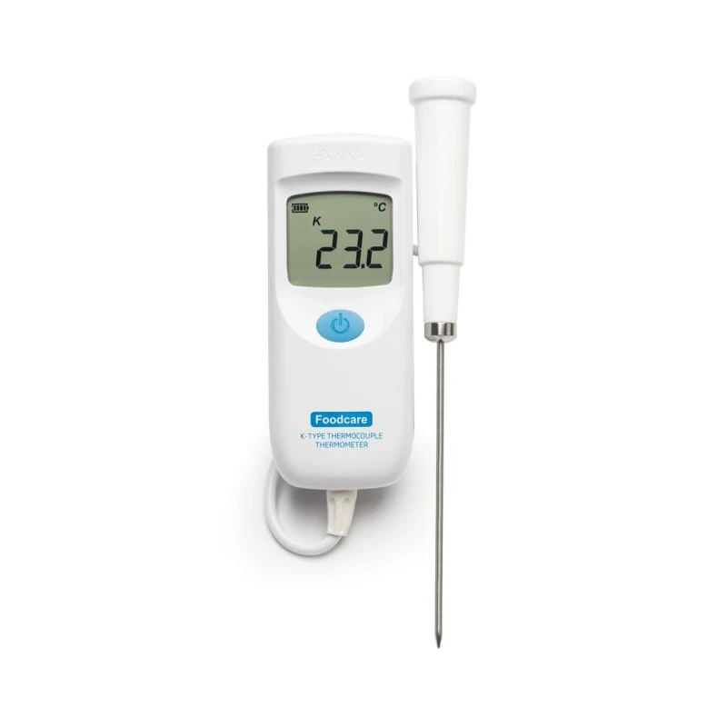 HI935007 Foodcare K-Type Thermocouple Thermometer Fixed Probe Waterproof High Accuracy | EnvMart