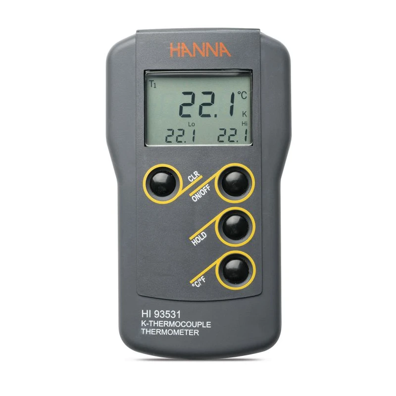 0.1° Resolution K-Type Thermocouple Thermometer HI93531 | Waterproof, ±0.5°C Accuracy | EnvMart