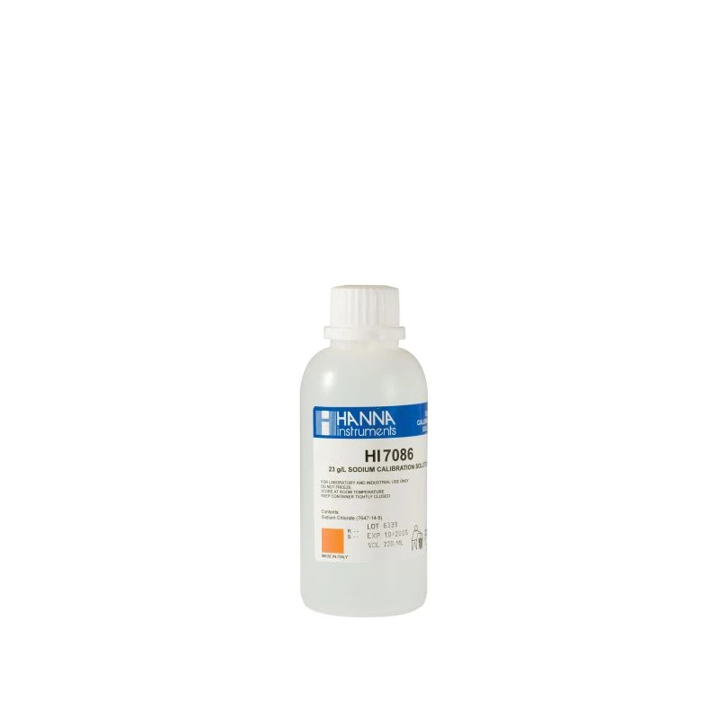 Hanna HI7085M 0.3 g/L NaCl Standard Solution 230 mL Bottle for Salinity Meters | EnvMart