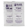 Hanna 10 ppm and 100 ppm Nitrate (as N) Calibration Standard Sachets for HI9829 (10 x 25 mL each) - HI9829-14/15