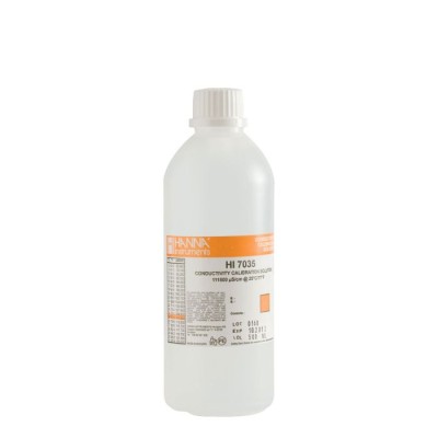 HI7035L 111800 µS/cm Conductivity Standard Solution, 500 mL Bottle | EnvMart