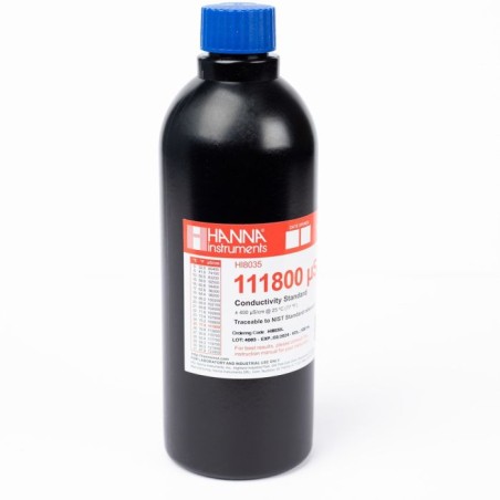 HI8035L 111800 µS/cm Conductivity Standard Solution, FDA 500 mL | EnvMart