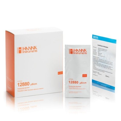 HI70030C 12880 µS/cm Conductivity Standard Solution 25x20mL Sachets | EnvMart