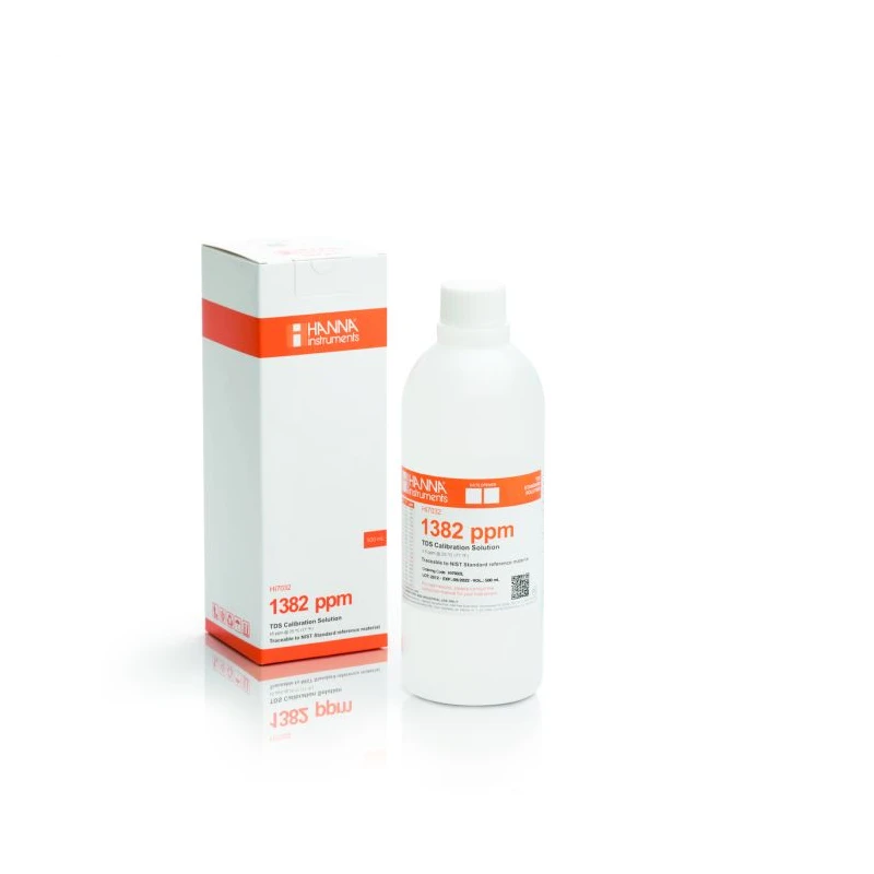 Hanna HI7032/1L 1382 mg/L TDS Calibration Solution, NIST Traceable, 1 Litre | EnvMart