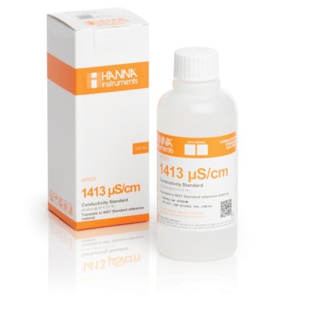Hanna HI7031M 1413 µS/cm Conductivity Standard Solution 230 mL | EnvMart