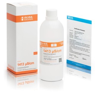 Hanna HI7031L/C 1413 µS/cm Conductivity Standard Solution 500 mL | EnvMart