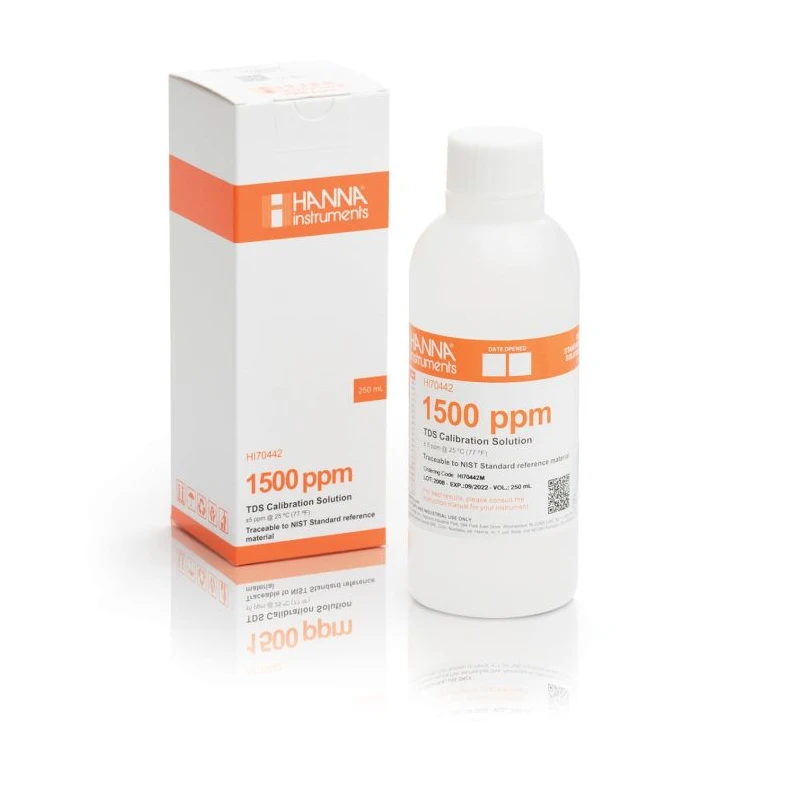 Hanna Instruments HI70442M TDS Calibration Solution 1500 mg/L, 230 mL | EnvMart