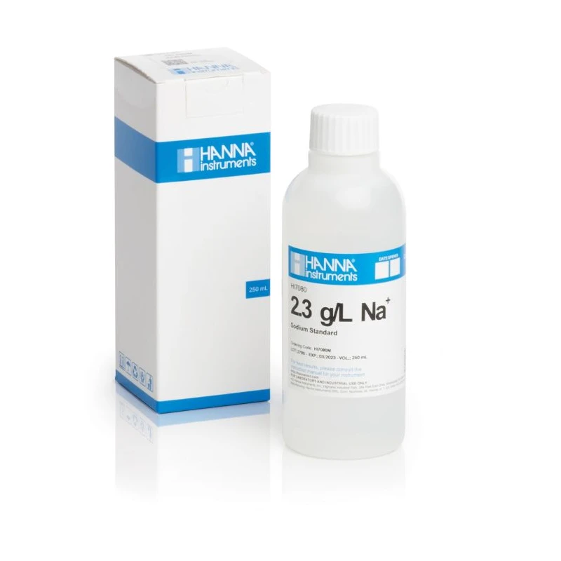 2.3 g/L Sodium Standard Solution 230 mL, HI7080M, for ISE Calibration | EnvMart