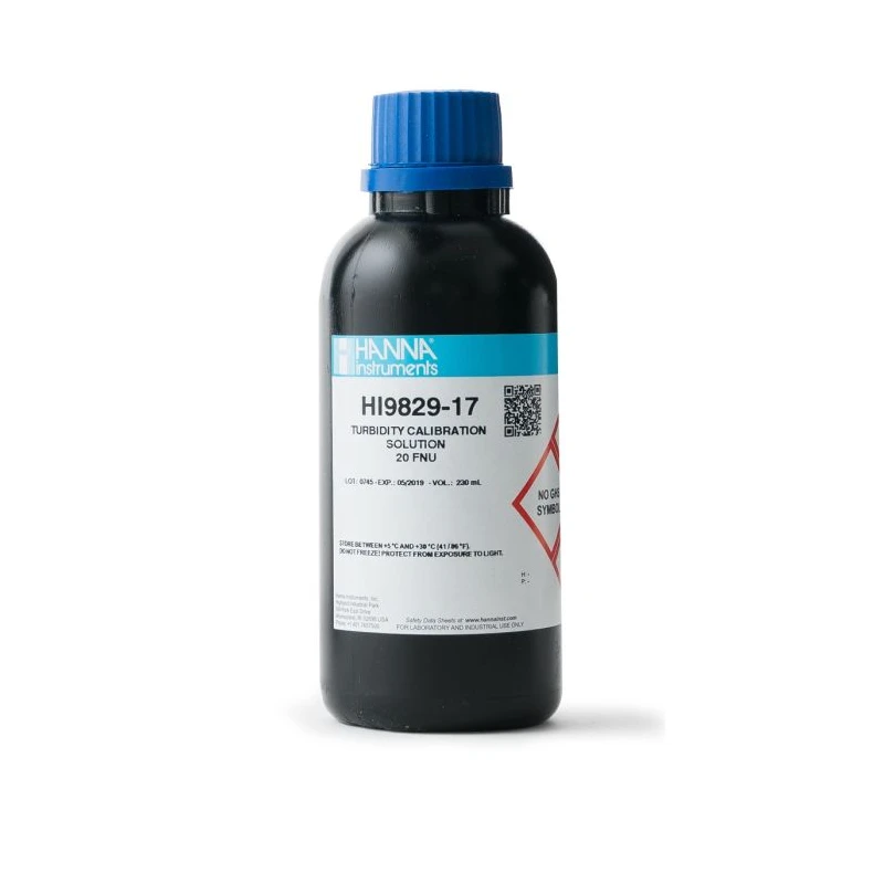 Hanna HI9829-17 Turbidity Calibration Solution 20 FNU, 230 mL Bottle | EnvMart
