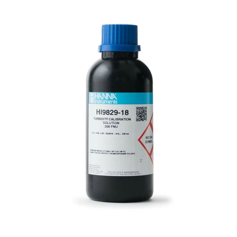 Hanna HI9829-18 200 FNU Turbidity Calibration Solution, 230 mL | EnvMart