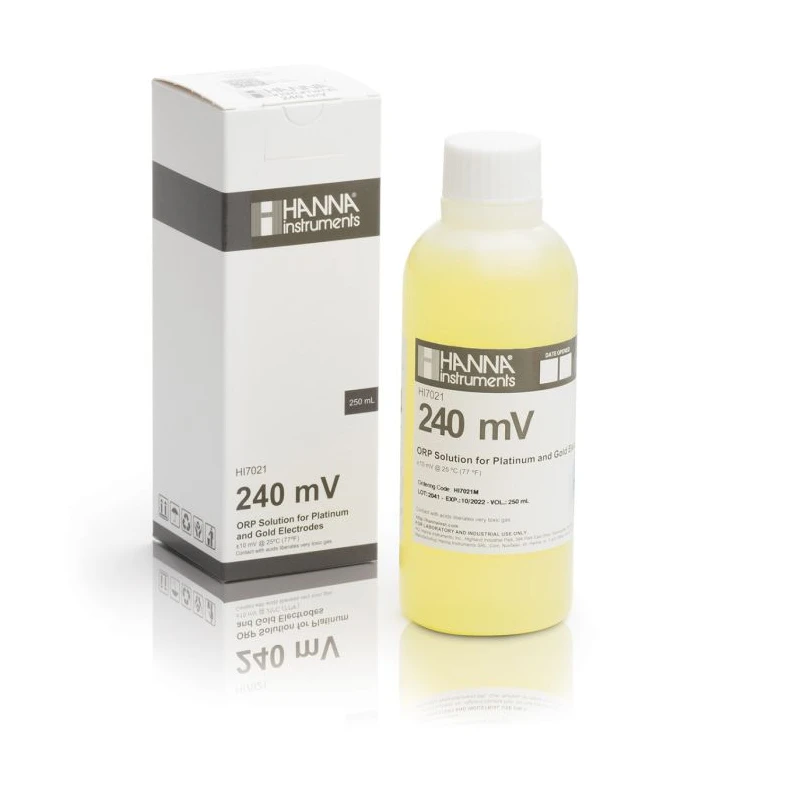 Hanna HI7021M ORP Test Solution 240 mV at 25°C 230 mL Bottle | EnvMart