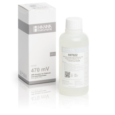 Hanna HI7022M ORP Test Solution 470 mV at 25°C, 230 mL Bottle | EnvMart