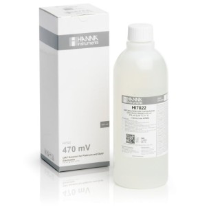 Hanna HI7022L 470 mV ORP Test Solution 500 mL | Platinum/Gold Electrode Calibration | EnvMart