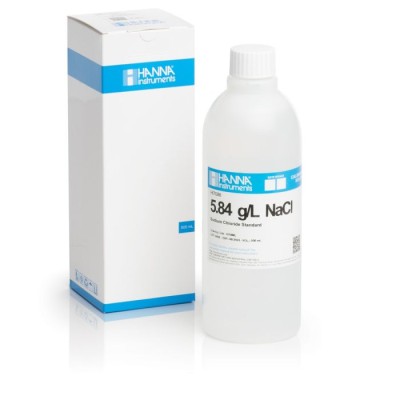 Hanna HI7088L 5.84 g/L NaCl Standard Solution, 500 mL Calibration Fluid | EnvMart