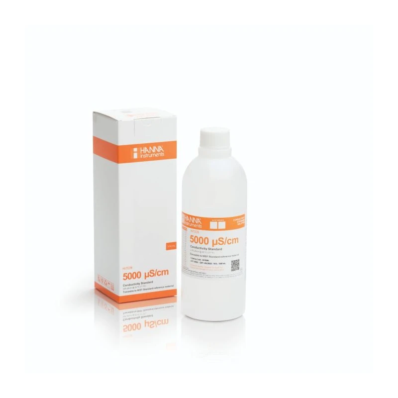 Hanna HI7039L 5000 µS/cm Conductivity Standard Solution 500 mL | EnvMart