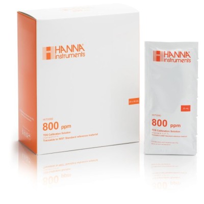 HI70080P 800 mg/L TDS Standard Calibration Solution Sachets (25 x 20 mL) | EnvMart