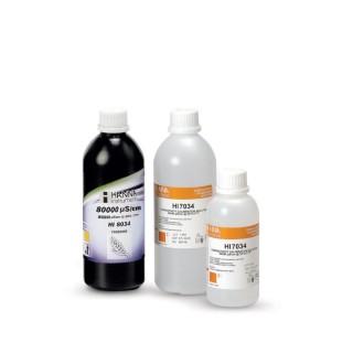 Hanna Instruments HI8034L 80000 µS/cm Conductivity Standard Solution 500 mL | EnvMart
