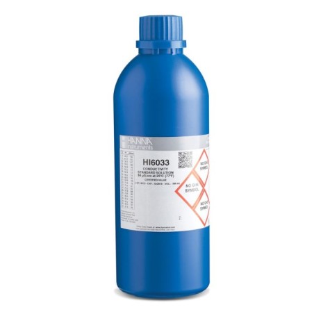 Conductivity EC Calibration Standard Solution 84 µS/cm at 25°C, 500 mL, Certificate of Analysis | EnvMart