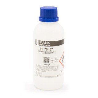 Acetate Buffer Solution HI70467 pH 4.18, 230 mL Amperometric Titration Reagent | EnvMart