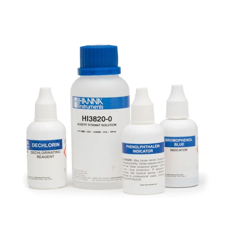 HI3820-100 Acidity Chemical Test Kit Replacement Reagents 100 Tests | Methyl Orange Method | EnvMart