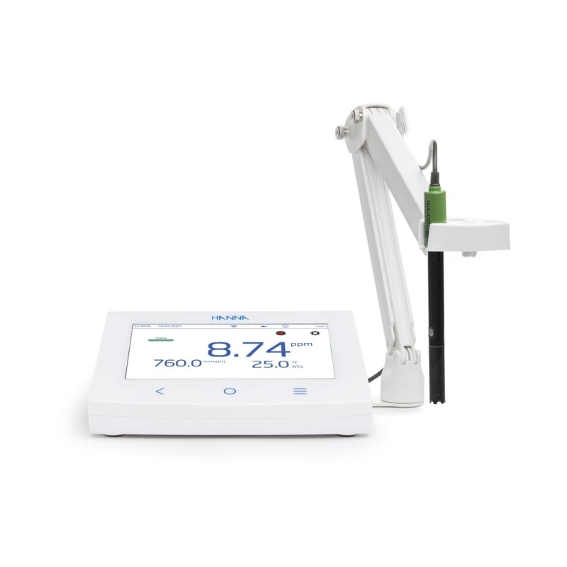 HI6421P Advanced Dissolved Oxygen Benchtop Meter, Touchscreen, Polarographic Probe | EnvMart