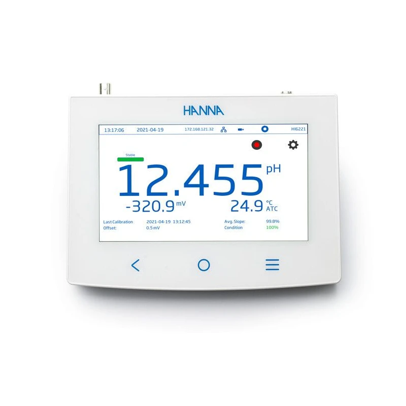 HI6221-02 Advanced pH/ORP Benchtop Meter High Accuracy Touchscreen | EnvMart