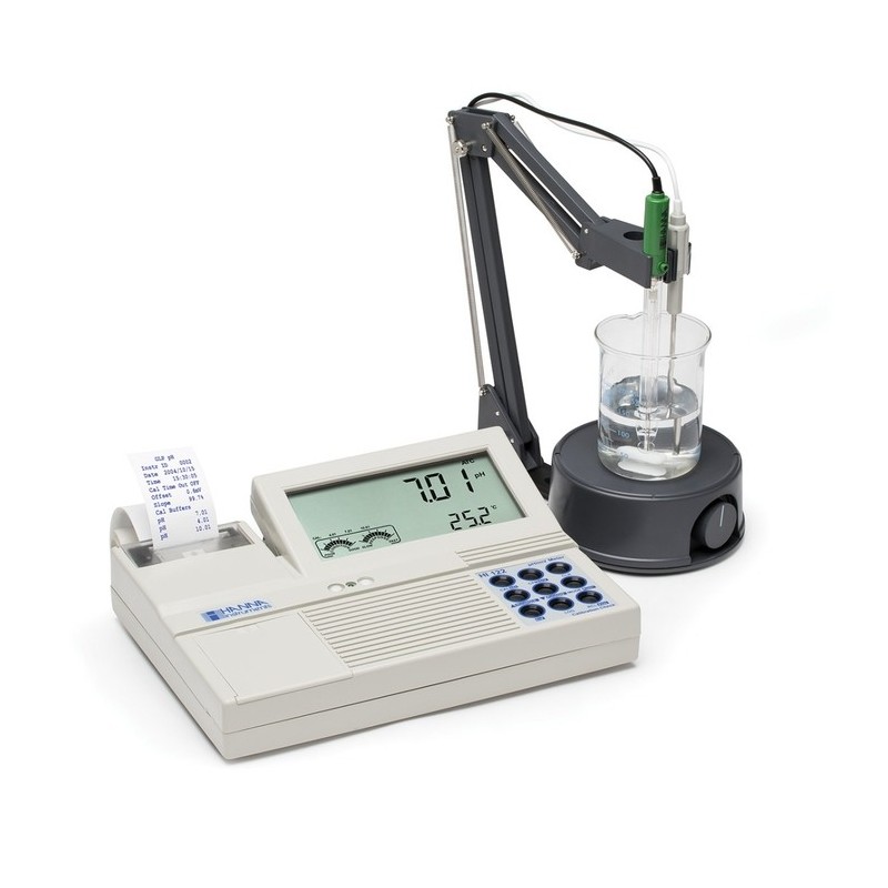 hanna-hi122-professional-benchtop-ph-mv-meter-with-built-in-printer