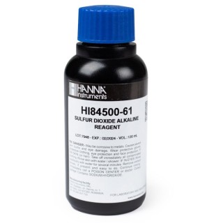 HI84500-61 Alkaline Reagent for Total Sulfur Dioxide, 120 mL Bottle, Wine Analysis | EnvMart