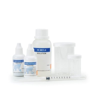 Alkalinity Chemical Test Kit HI3811, 110 Tests, 0–300 mg/L CaCO₃ | EnvMart