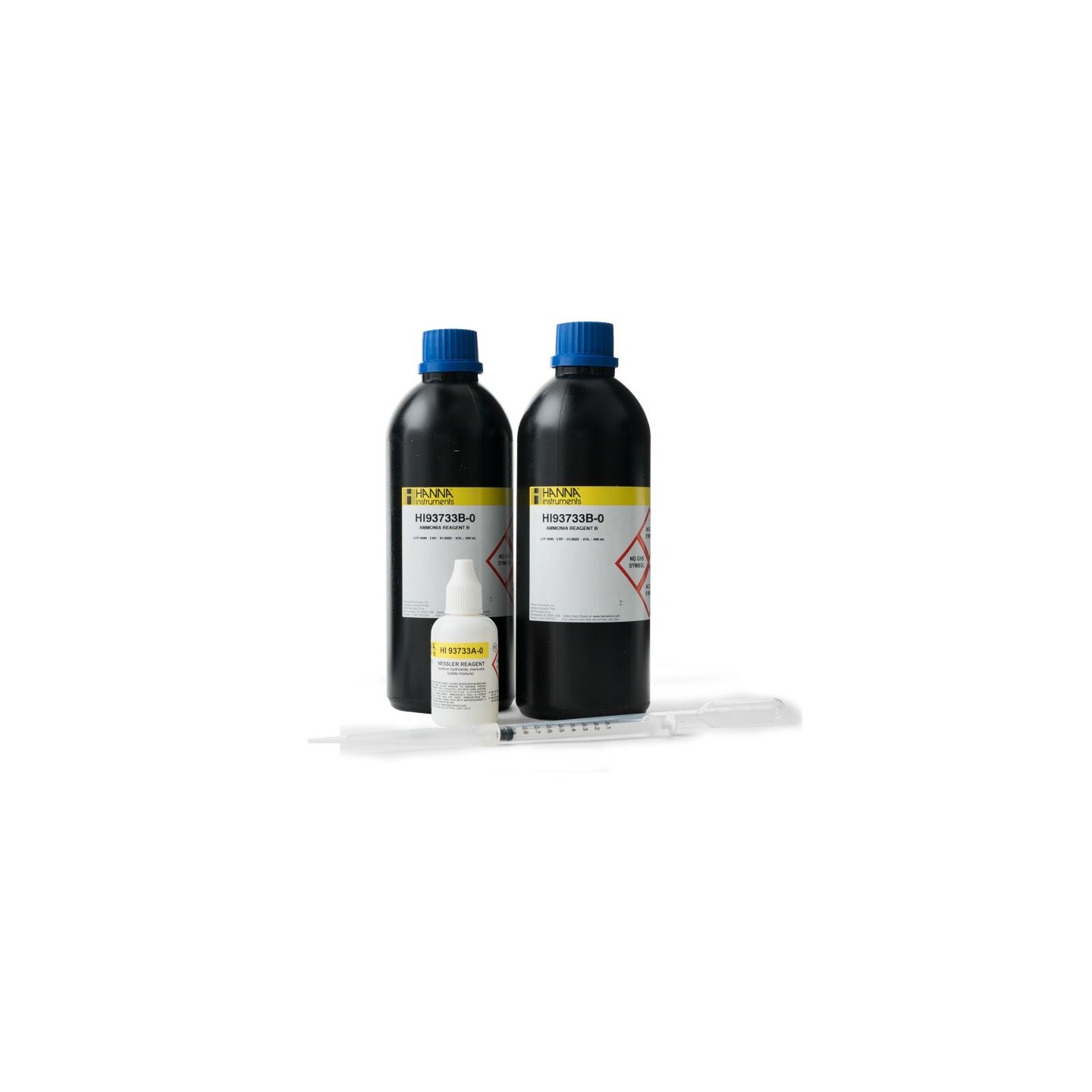 Hanna Instruments HI93733-01 Ammonia High Range Reagents, 100 Tests ...