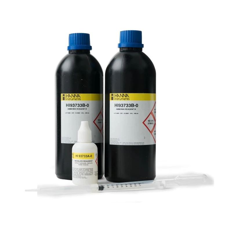 Hanna HI93733-03 Ammonia High Range Reagents, 300 Tests, Nessler Method | EnvMart