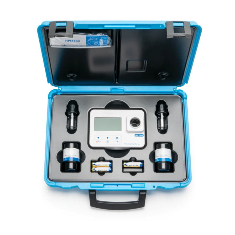 Ammonia HR Portable Photometer Kit HI97733C | 0.0-100.0 mg/L, ASTM D1426, IP67 | EnvMart