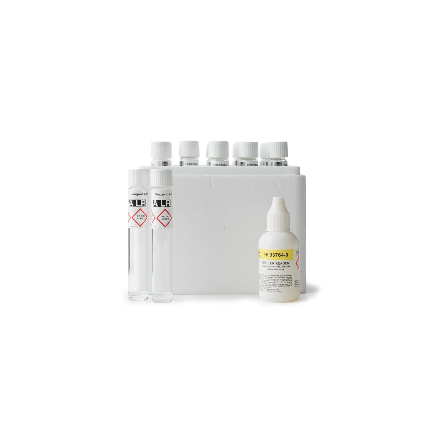 HI93764A-25 Ammonia Low Range Reagents (25 Tests), Nessler Method, ASTM ...