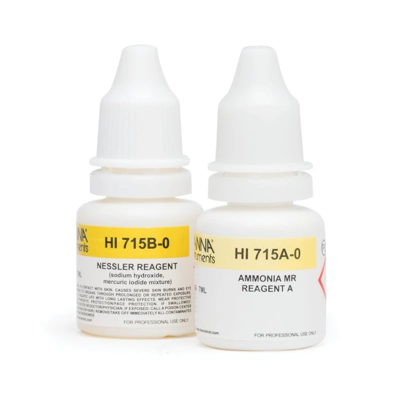 Ammonia Medium-Range Checker Reagents HI715-25, 25 Tests, Nessler Method | EnvMart