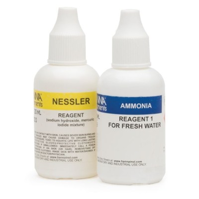 HI3824-025 Ammonia Test Kit Replacement Reagents, 25 Tests, Nessler Method | EnvMart