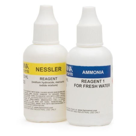 HI3824-025 Ammonia Test Kit Replacement Reagents, 25 Tests, Nessler Method | EnvMart