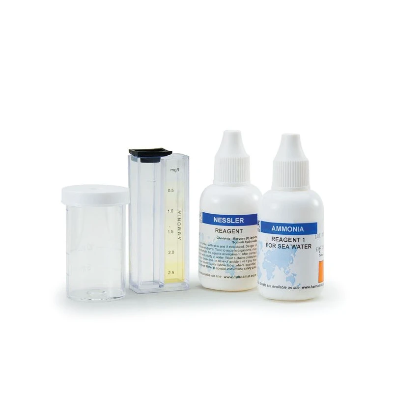 Ammonia Test Kit for Seawater HI3826, Nessler, 0.0–2.5 mg/L, 25 Tests | EnvMart