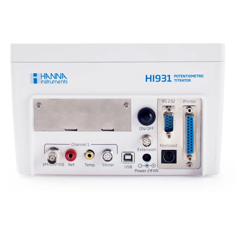 Automatic Potentiometric Titrator HI931 pH 0.00–14.00, 40,000-Step Pump | EnvMart