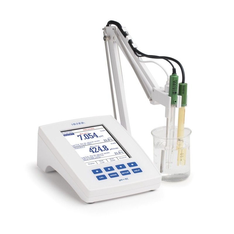 hanna-hi5522-laboratory-research-grade-benchtop-ph-mv-ise-and-ec-tds-salinity-resistivity-meter