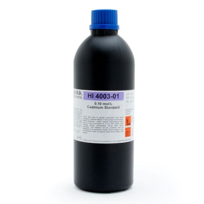 0.1M Cadmium ISE Standard Solution HI4003-01, 500 mL Calibration Bottle | EnvMart