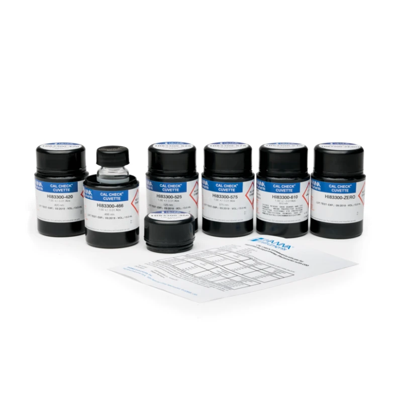 Cal Check Cuvette Kit HI83399-11, Calibration Standards for HI83399 Photometer | EnvMart