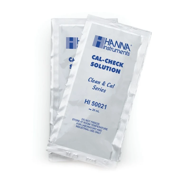 Calibration Check Solution HI50021P for HI9813-6, 25 x 20 mL Sachets | EnvMart