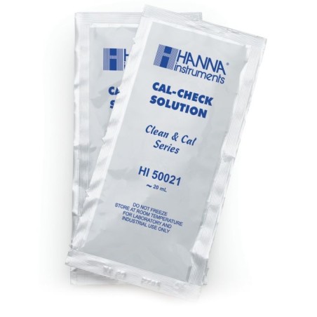 Calibration Check Solution HI50021P for HI9813-6, 25 x 20 mL Sachets | EnvMart